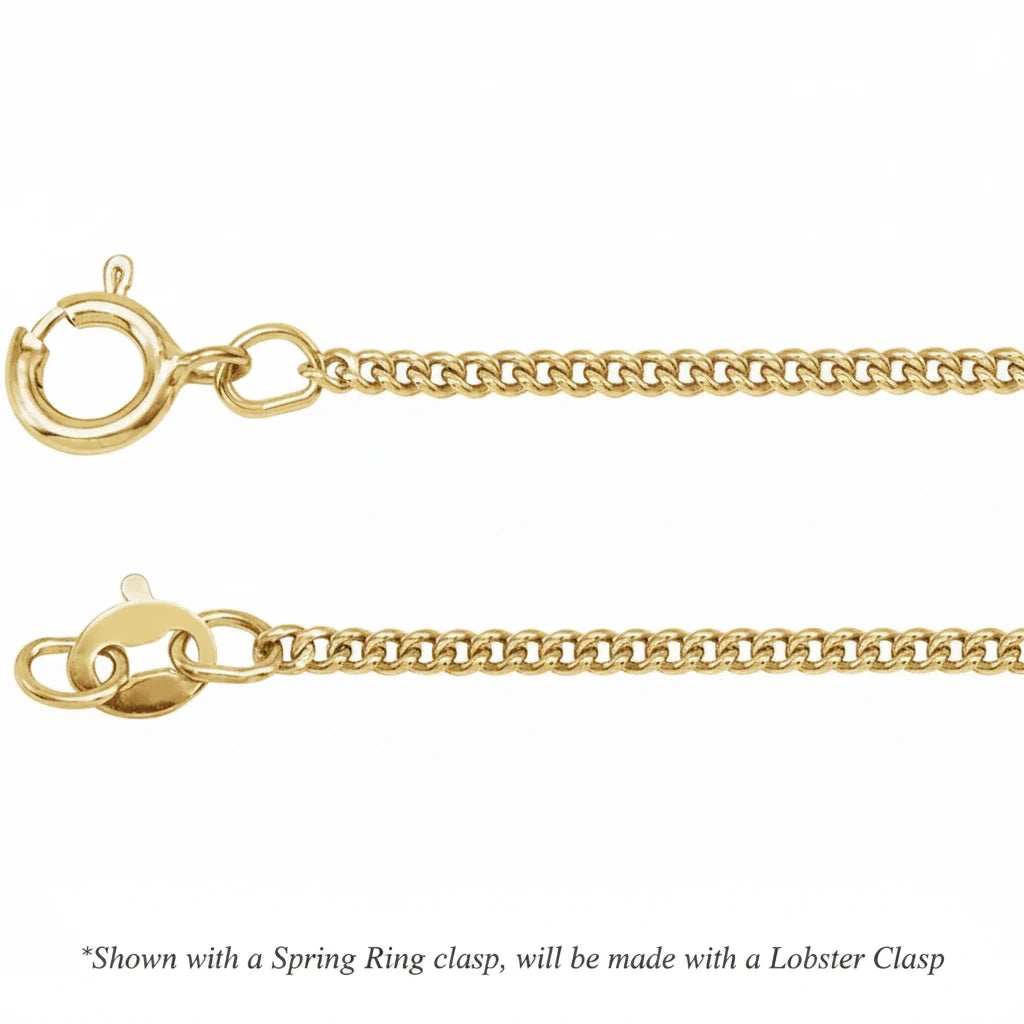 1.6mm Rounded curb Chain