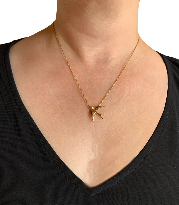 Sparrow Bird Necklace