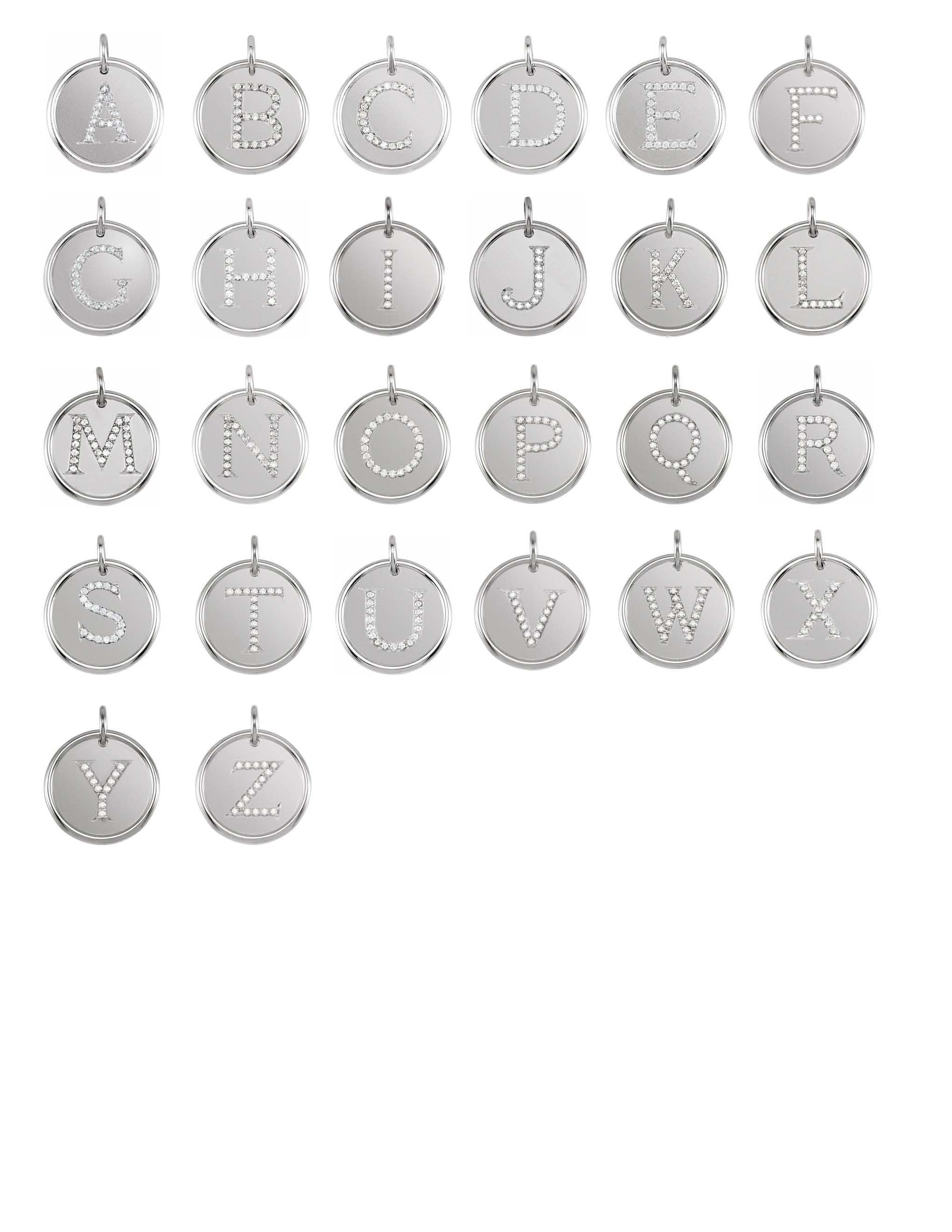 Diamond Initial Pendant