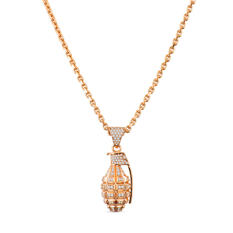 Diamond Grenade Pendant