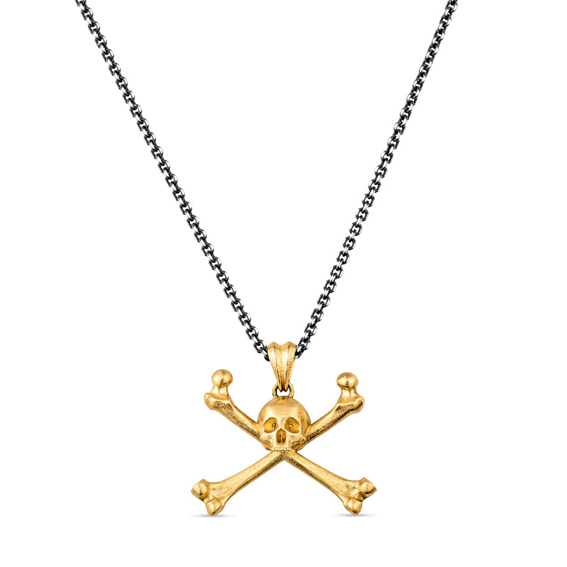 Large Skull and Crossbones Pendant