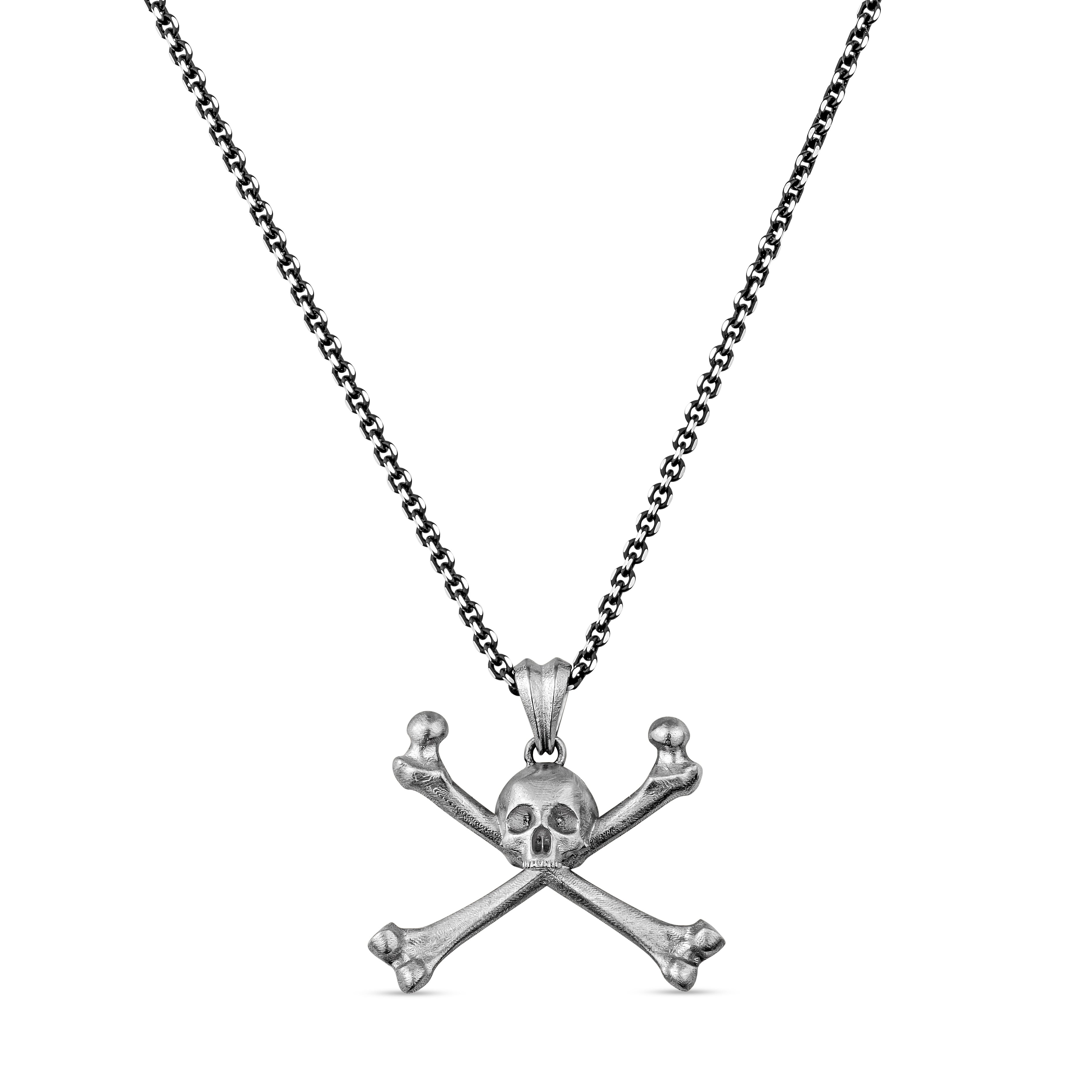 Large Skull and Crossbones Pendant