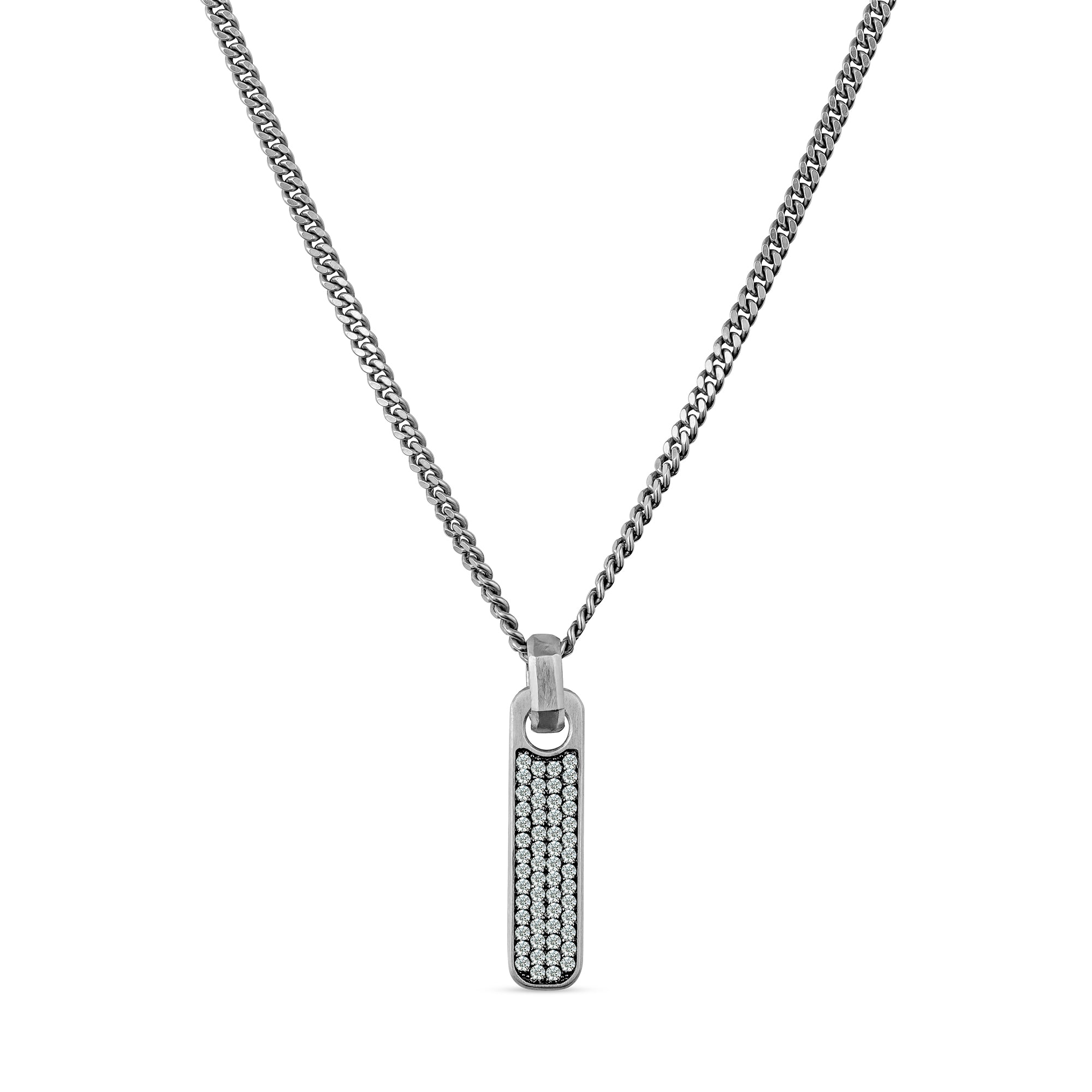 Pavé Zipper Pendant