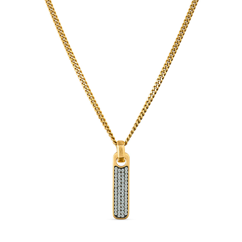 Pavé Zipper Pendant