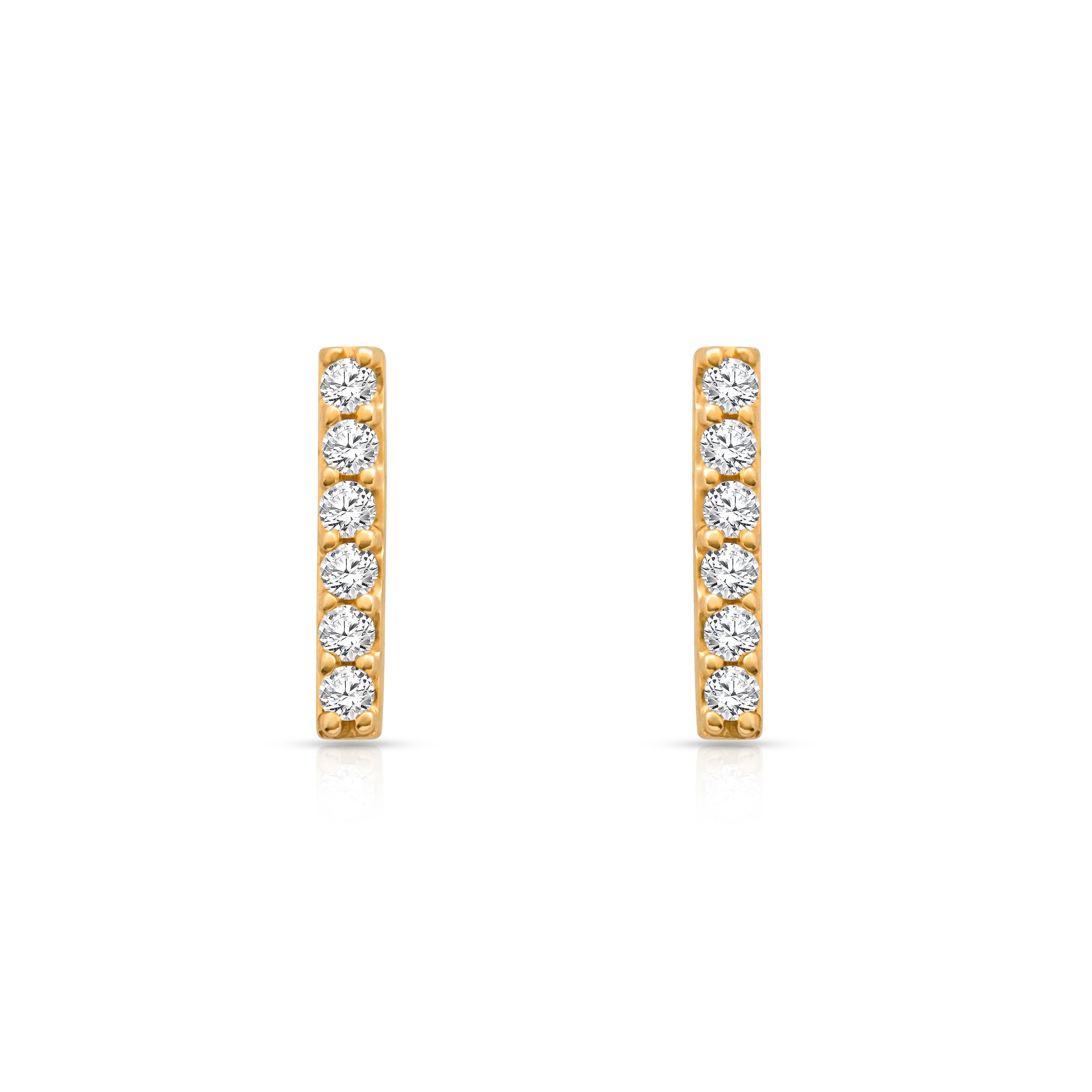 Diamond Bar Ear Studs