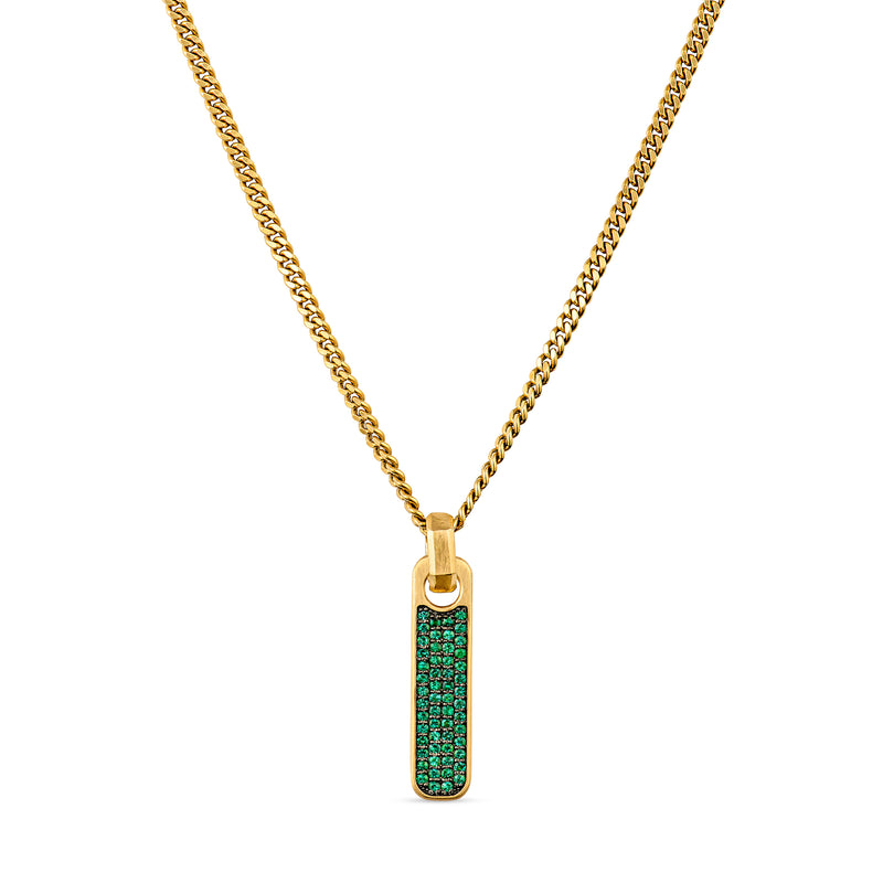 Pavé Zipper Pendant